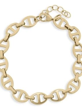 18k Gold Plated Waterproof  Gold Link Circle Bracelet - Women s Fashion Bracelet